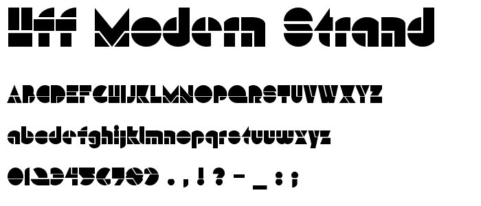 HFF Modern Strand font
